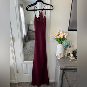 B. DARLIN Maroon Prom Dress